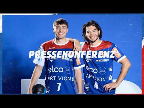 Press conference for the match HBW Balingen-Weilstetten vs. Dessau-Rosslauer HV
