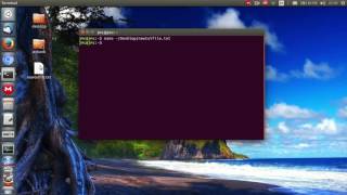 How To create a text file on your Desktop from the Terminal - Ubuntu 16.04