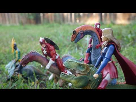 Funny Super Heroes & Dinosaurs Parody Spider-Man, Marvel & DC Comics Full Movie 👀