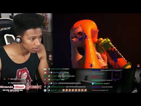 Etika Reacts to SUPER SMASH BROS REVEAL TRAILER FOR NINTENDO SWITCH Coming 2018 ( Stream Highlight )