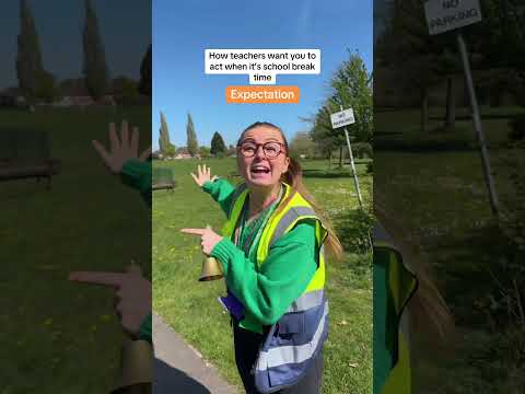 Expectation vs Reality when it’s school break time 😂#shorts