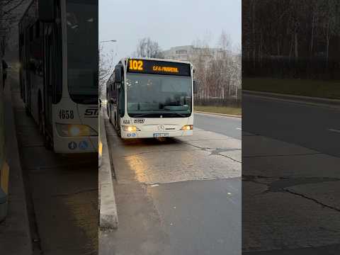 Autobuzul MBC E4 #4658 plecând din stația “Bd. Nicolae Grigorescu” pe linia 102