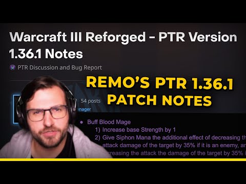 Remo's PTR 1.36.1 Patch Review & Balance Suggestions