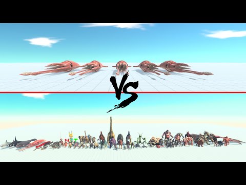 5x Collosal Squid Vs All Units ARBS | Animal Revolt Battle Simulator