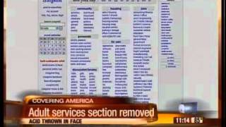 Craigslist removes adult services