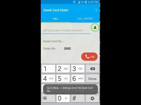 Dawli Card Dialer Video