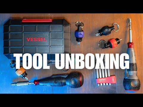 NEW Vessel Tools: The Vessel Rechargeable Screwdriver & Ball Grip Bit Holders