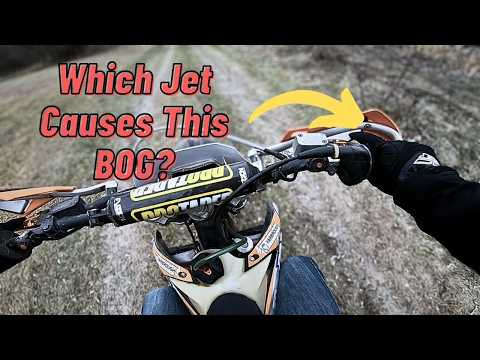2 Stroke Dirt Biking BOGGING At Low RPM - Which Jet Causes This?