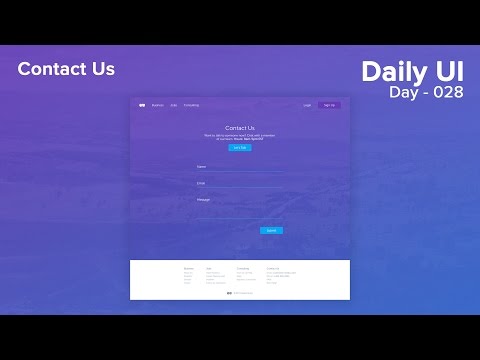 Daily UI - Day 028 - Contact Us