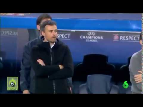 Lo que Luis Enrique decía justo antes del gol de Sergi Roberto ante PSG