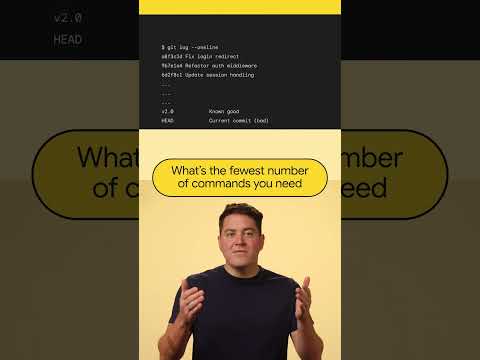 Video Thumbnail: Find the commit in the fewest commands!