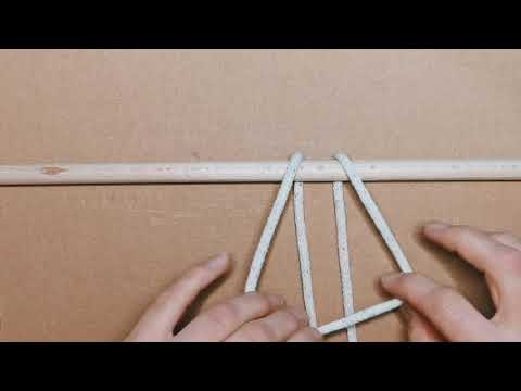 Makramee Grundlagen - Umgekehrter Ankerknoten