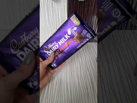 asmr||unwraping Cadbury roasted almond chocolate bar🍫