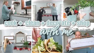 COOK + CLEAN + DECORATE + SHOP WITH ME / DAY IN THE LIFE / HOMEMAKING MOTIVATION / NEW DECOR