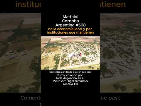 Mattaldi, Cordoba desde el Microsoft Flight Simulator #mattaldi #cordoba #msfs #joaha45 #argentina