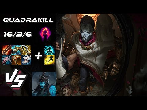 BOTTOM Jhin vs Kalista [QUADRAKILL] - NA Challenger Patch 14.24