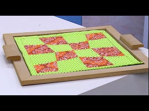 Programa Arte Brasil - 12/02/2015 - Kátia Kowas - Toalha para Bandeja