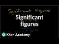 Significant figures | Decimals | Pre-Algebra | Khan Academy