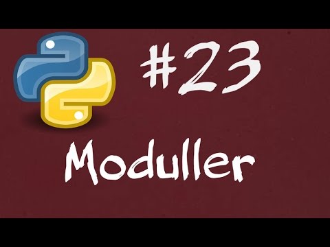 Python3 Dersleri  23  -  Modüller