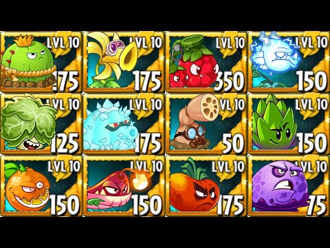 All NEW PREMIUM Plants Max LEVEL Power-Up! in Plants vs Zombies 2