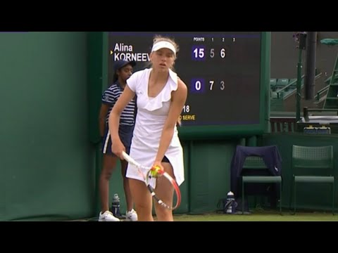 16-year-old Alina Korneeva defeats Vendula Valdmannova at Wimbledon Juniors!