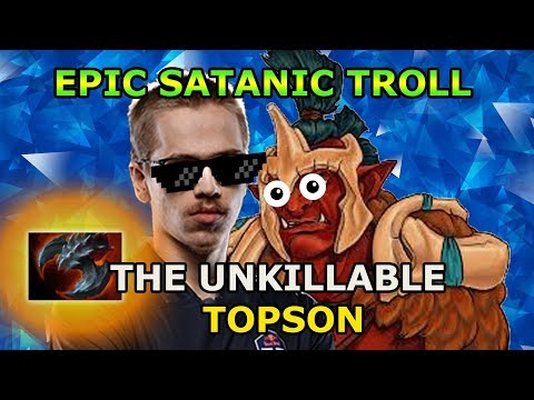 No heroes can beat topson troll satanic build | Dota 2 Highlights