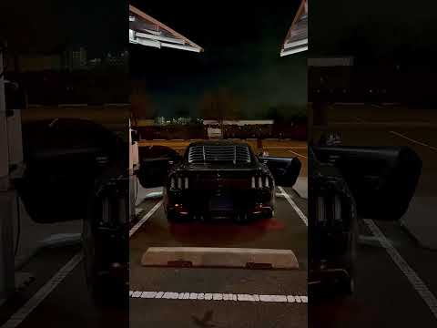 Black Mustang Gt After Euro Taillight Installation 🔥