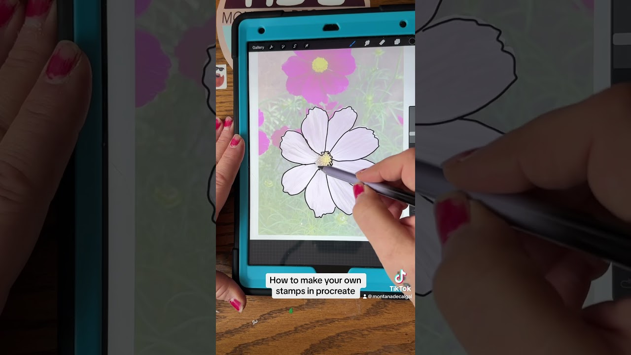 How to make your own stamps on procreate #procreate #tutorial ￼
