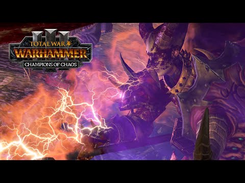 Valkia BLOODIES Malekith - Khorne vs Dark Elves // Total War: WARHAMMER 3 Champions Land Battle