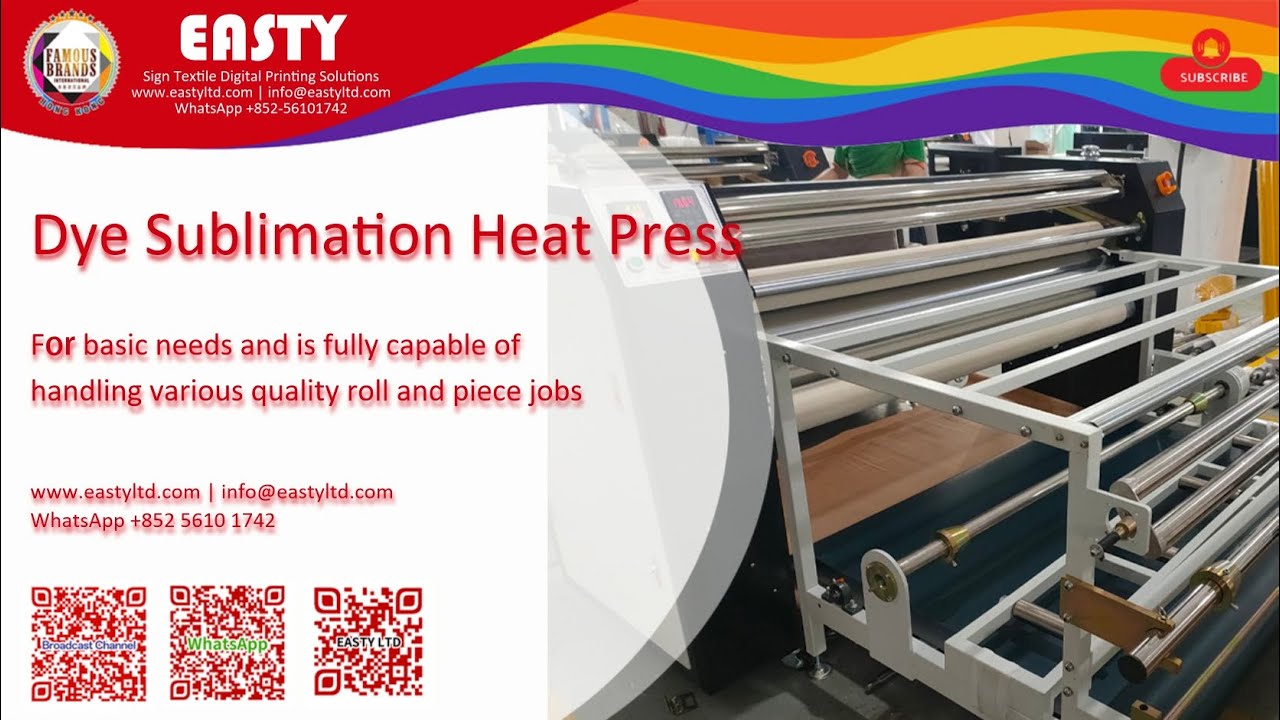 Dye Sublimation Heat Press | Heat Trasnfer Machine | Testing Video Before Export | Easty EST-1721H