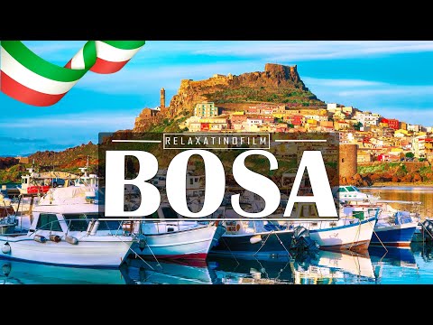 Beautiful Bosa, Sardinia 4K • Relaxing Italian Music, Instrumental Romantic • Video 4K UltraHD