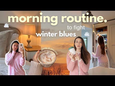 the morning routine getting me through winter ☁️ as an anxious girlie