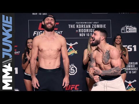 UFC Fight Night 139 official weigh-ins, face-offs