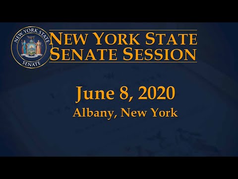 New York State Senate Session - 06/08/20