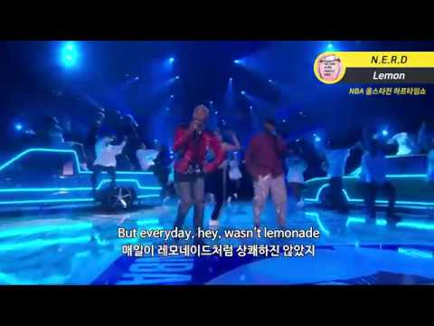 N.E.R.D "2018 NBA 올스타전 하프타임쇼"  'Lemon' 라이브!