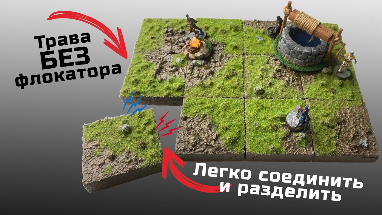 Лучшие решение для твоего НРИ стола | D&D Pathfinder | Реалистичная трава без флокатора