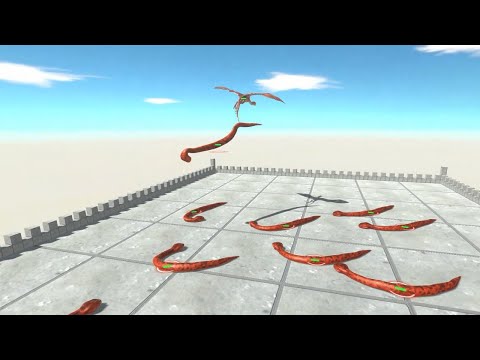 WYVERN on Sky Tower vs Reptiles  ALL UNITS - Animal Revolt Battle Simulator