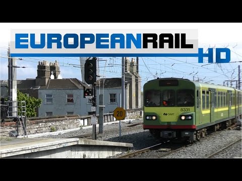 Iarnród Éireann Irish Rail DART 8100 EMU 8131 + 8112 + 8125 arrives Dublin Connolly