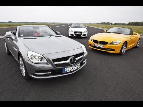Mercedes SLK, BMW Z4, Audi TT - The big convertible top comparison