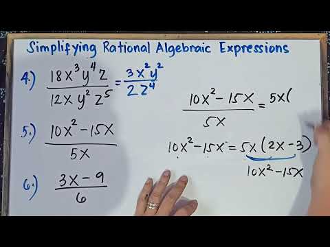 Simplifying Rational Algebraic Expressions | Explain in Detail | Part 1 | Grade 8 | Quarter 1 |