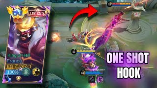 Legendary One Shot Hook Franco Gameplay || Solo gameplay #francohook #mobilelegends #moba5v5 