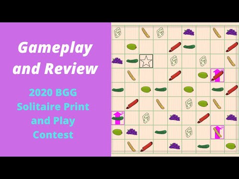 Cheeseboard Deluxe Gameplay and Review - BGG Solo PnP Contest 2020