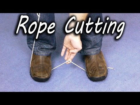 Как разрезать веревку без ножа. Лайфхак