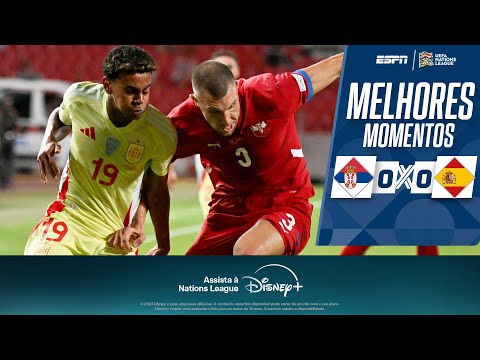 Gols e lances de Sérvia x Espanha