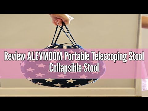 Review ALEVMOOM Portable Telescoping Stool Collapsible Stool with Cushion & Bag, Retractable Folding