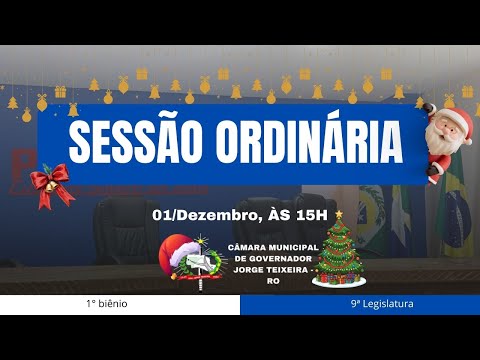 TRIGÉSIMA SEXTA  SESSÃO ORDINÁRIA DE 2025 - 01/12/2025.