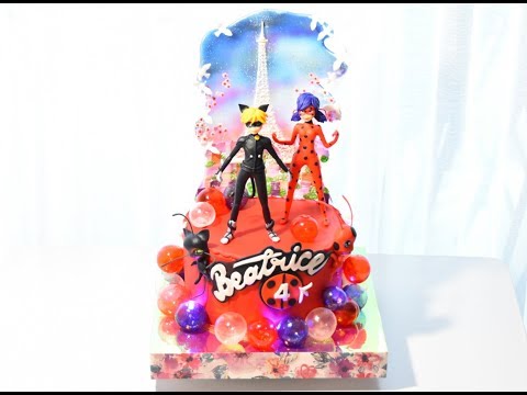 торт леди баг \ lady bug cake