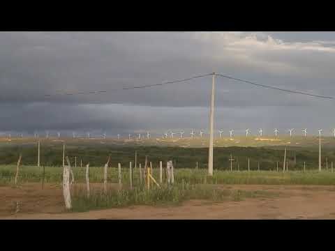 Parque eólico de Simões pi #sertão #paisagensdosertão 