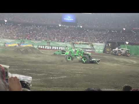 Grave Digger Adam Anderson Freestyle Gillete Stadium in Foxboro, MA - June 9, 2018