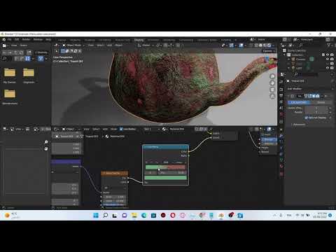 Procedural Rusted Copper in blender 3.2 tutorial